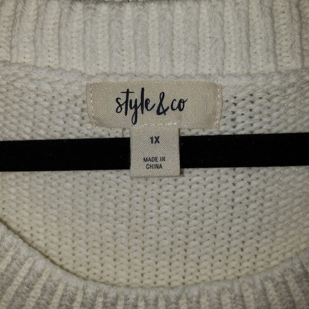 Style & Co. Embroidered Pullover Sweater - Picture 5 of 7